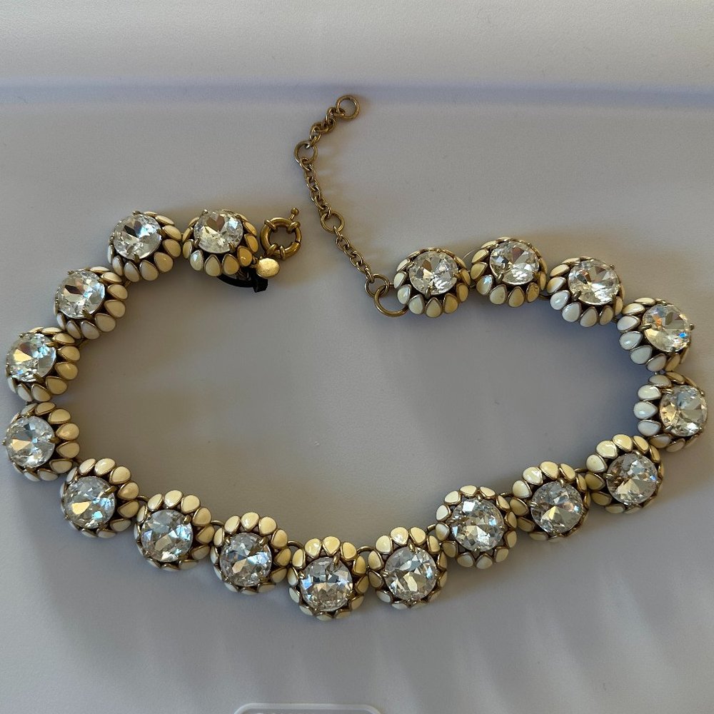 J.Crew Crystal Cluster Necklace